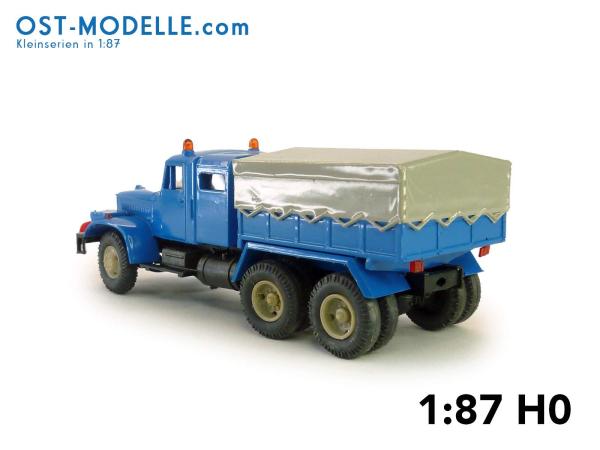 KrAZ 258 Z Zugmaschine mit Zusatzkabine Wismut –blau